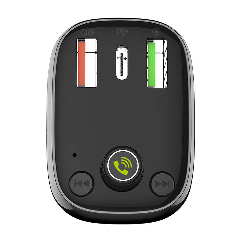 Transmiter FM LDNIO Bluetooth C704Q 2USB, USB-C + kabel Lightning