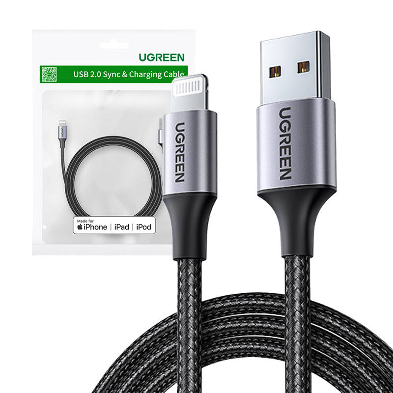 Kabel Lightning do USB UGREEN 2.4A US199