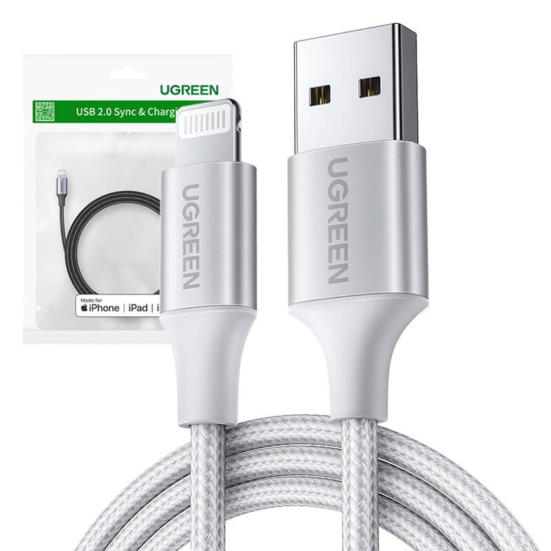 Kabel Lightning do USB UGREEN 2.4A US199