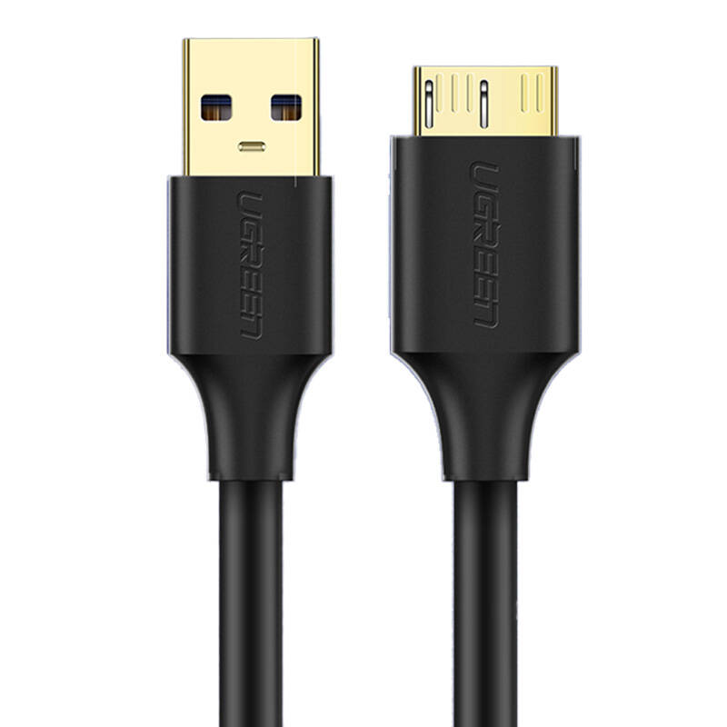 Kabel UGREEN USB 3.0 - micro USB 3.0 US130 z różnymi urządzeniami