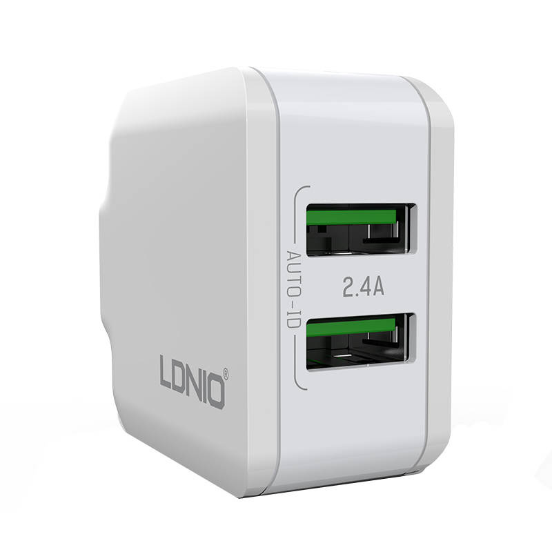 Ładowarka sieciowa LDNIO A2201 2USB + kabel Lightning