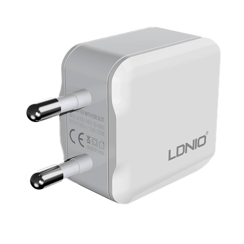 Ładowarka sieciowa LDNIO A2201 2USB + kabel Lightning