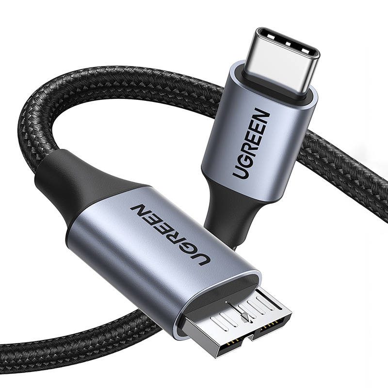 Kabel USB-C / micro USB-B 3.0 Ugreen US565 prędkość