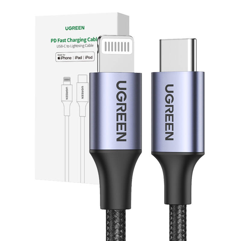 Kabel Lightning do USB-C UGREEN PD 3A US304, 1.5m