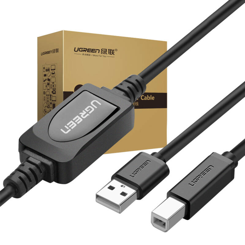 Aktywny kabel USB 2.0 A-B UGREEN US122 - szczegóły