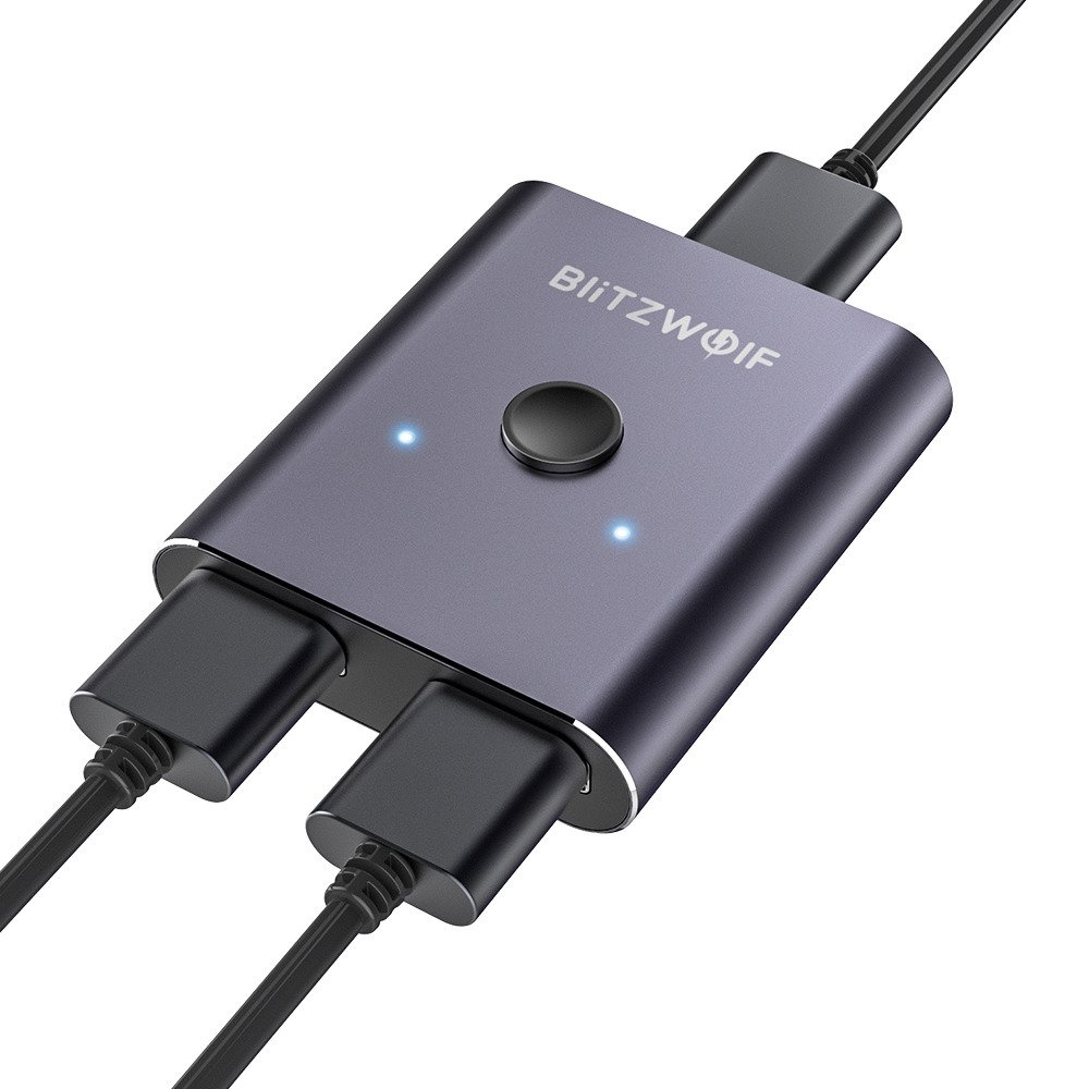 Przełącznik / Switch HDMI 2x1 BlitzWolf BW-HDC2, 4K (czarny)