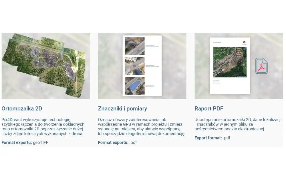 Pix4Dreact - mapa której potrzebujesz