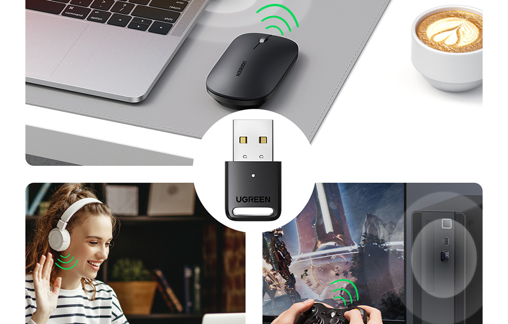 Adaptador Bluetooth 5.0 USB Ugreen CM390 (80890)