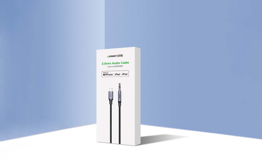 UGREEN US315 Kabel Lightning do AUX 3,5 mm