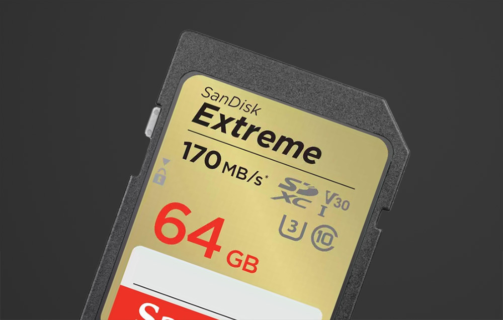 Memoria SD 64GB Sandisk Extreme V30 UHS 3 Class 10 - SDSDXV2-064G-GNCIN