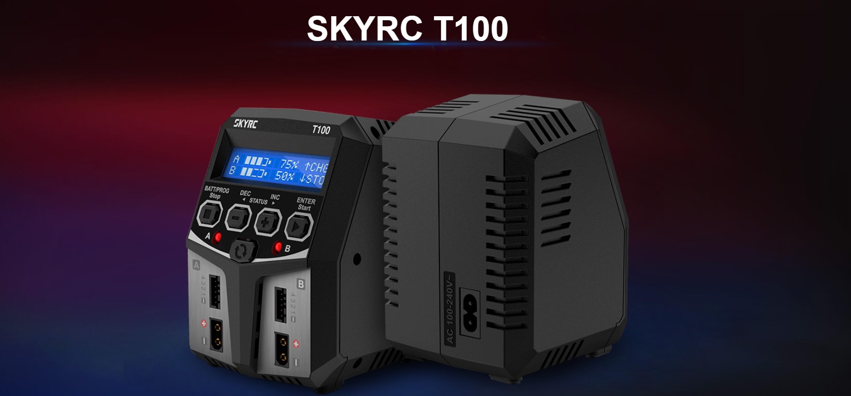 Зарядно устройство SkyRC T100 2 x 50W