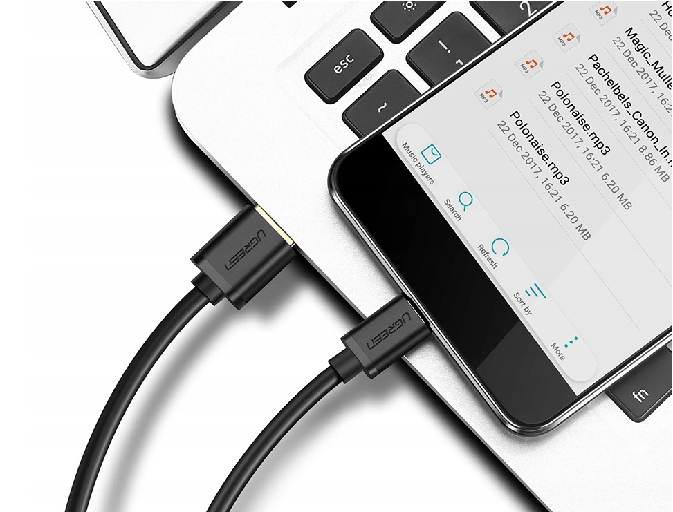 Kabel UGREEN USB-C 2.0 z funkcją ładowania i transferu danych