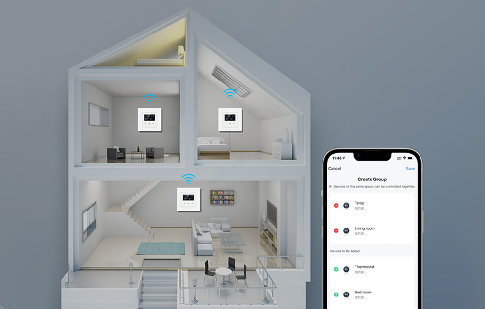 WiFi Smart Thermostat (WT50) - AVATTO Smart Home