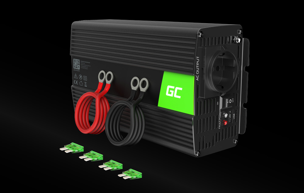 Green Cell® Power Inverter 12V to 230V 500W/1000W