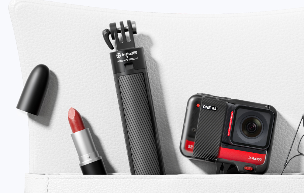 Tripod + selfie-stick Mini 2in1 Insta 360 (X3, ONE RS, ONE R, ONE X2, GO 2)  - Carbon Fox