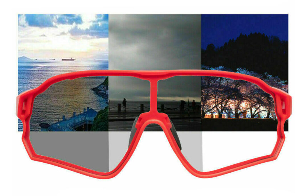 Поляризирани очила за колоездене Rockbros 10135R, червени