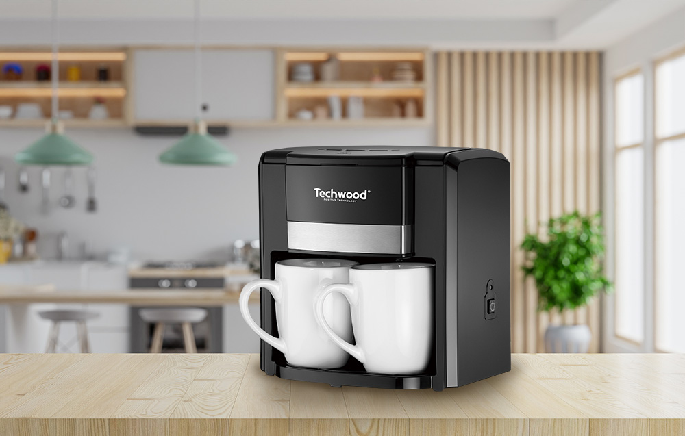 Techwood 2 csészés pour-over kávéfőző