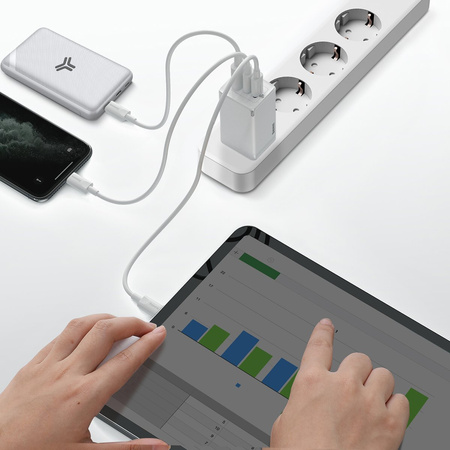 Baseus GaN Pro Quick Travel Charger C+C+A 65W EU White