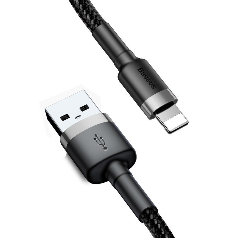 Kabel BASEUS Cafule USB-A-Lightning 1m (szaro-czarny) 2