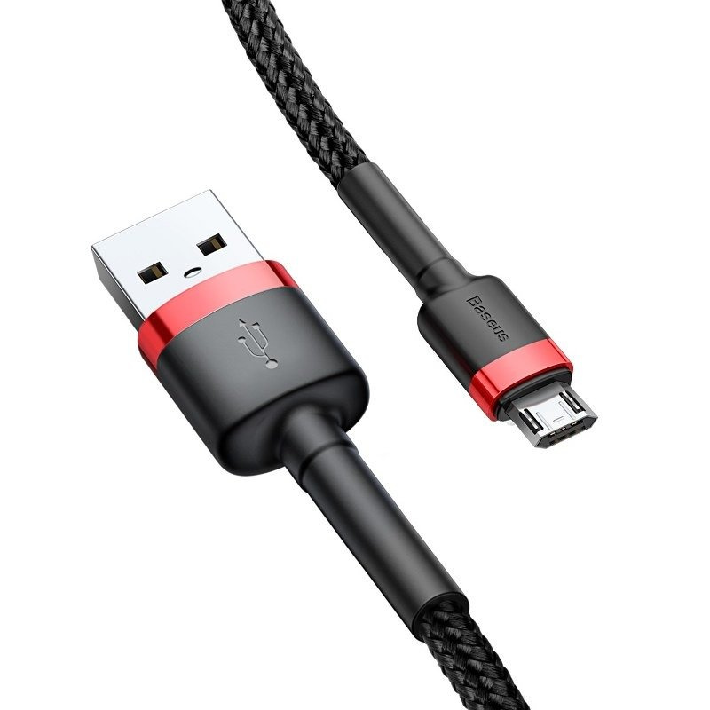 Kabel BASEUS Cafule USB-A-micro USB 2m (czerwono-czarny) 4