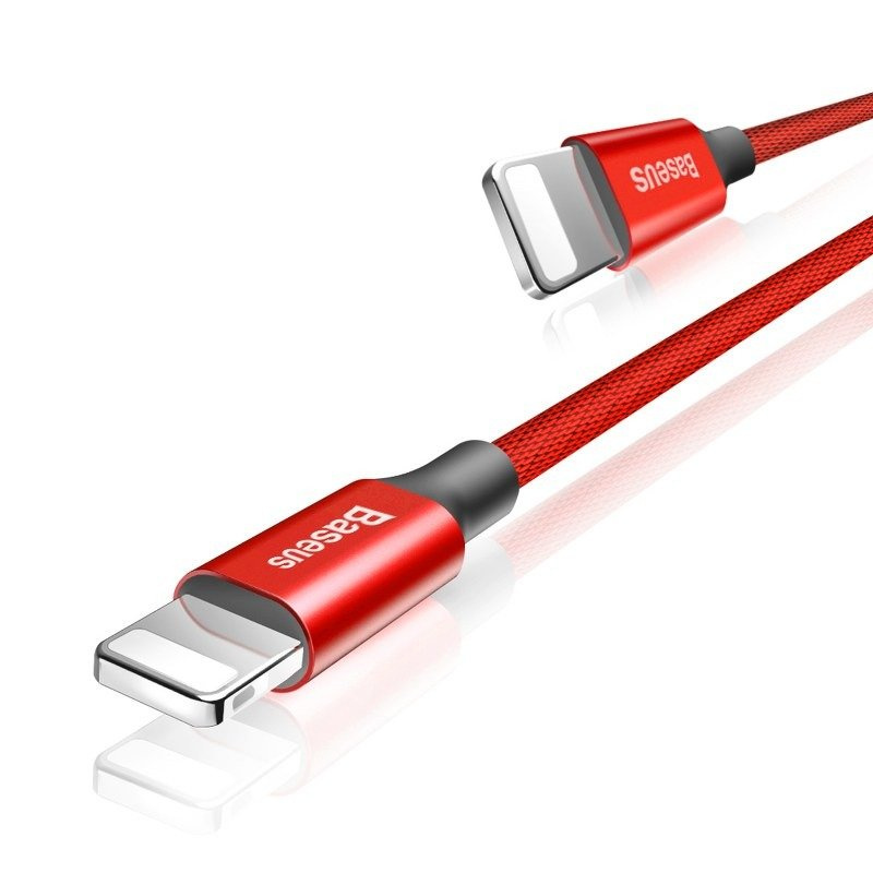 Kabel BASEUS Yiven USB-A-Lightning 1.8m (czerwony) 3