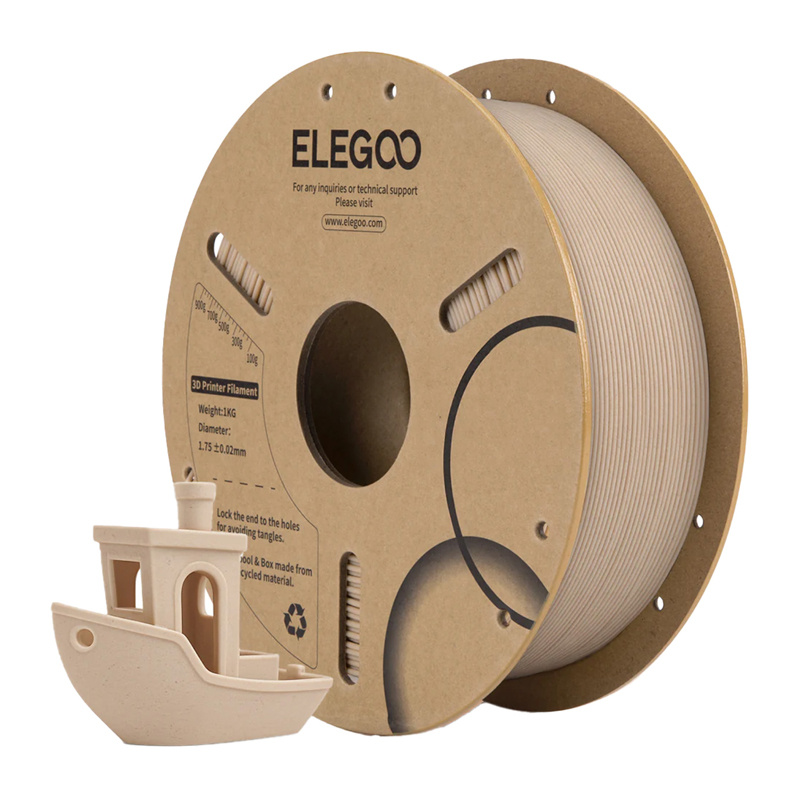 ELEGOO PLA Special Filament (Oak Wood/Light Brown) 2