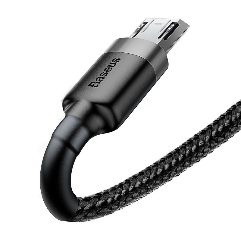 Kabel BASEUS Cafule USB-A-micro USB 1m (szaro-czarny) 5