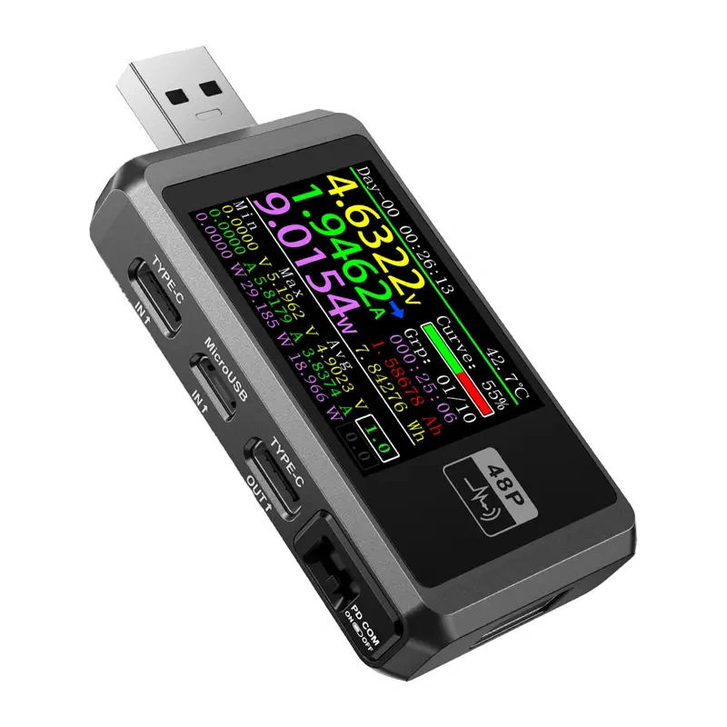 FNIRSI USB Tester FNB48P Black 2