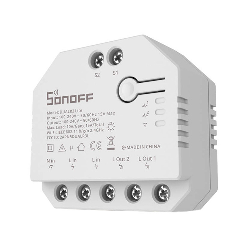 Przełącznik SONOFF Dual R3 Lite Wi-Fi 2-kanałowy 3