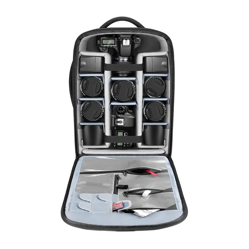 Backpack with wheels and sections for a digital camera NEEWER NW3300-G 2