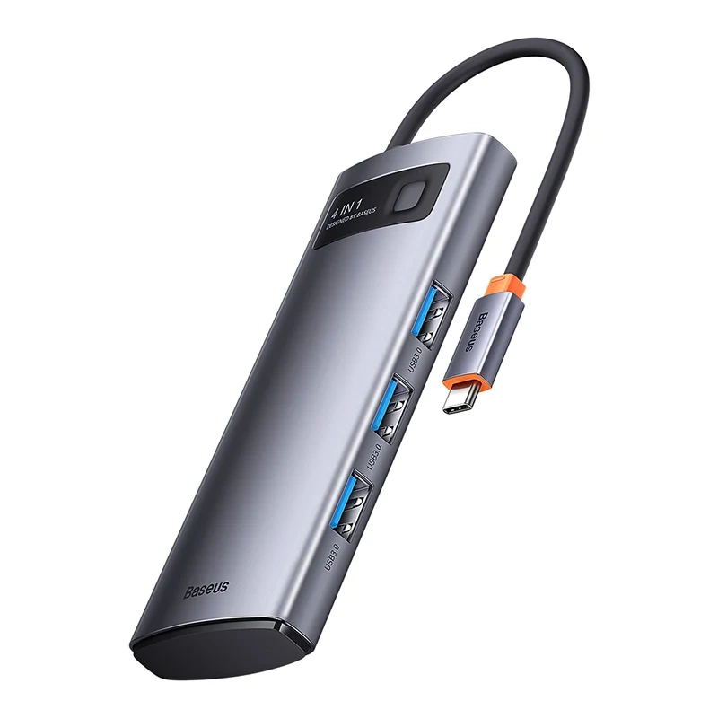 Hub BASEUS Metal Gleam Series 4-portowy USB-C 2