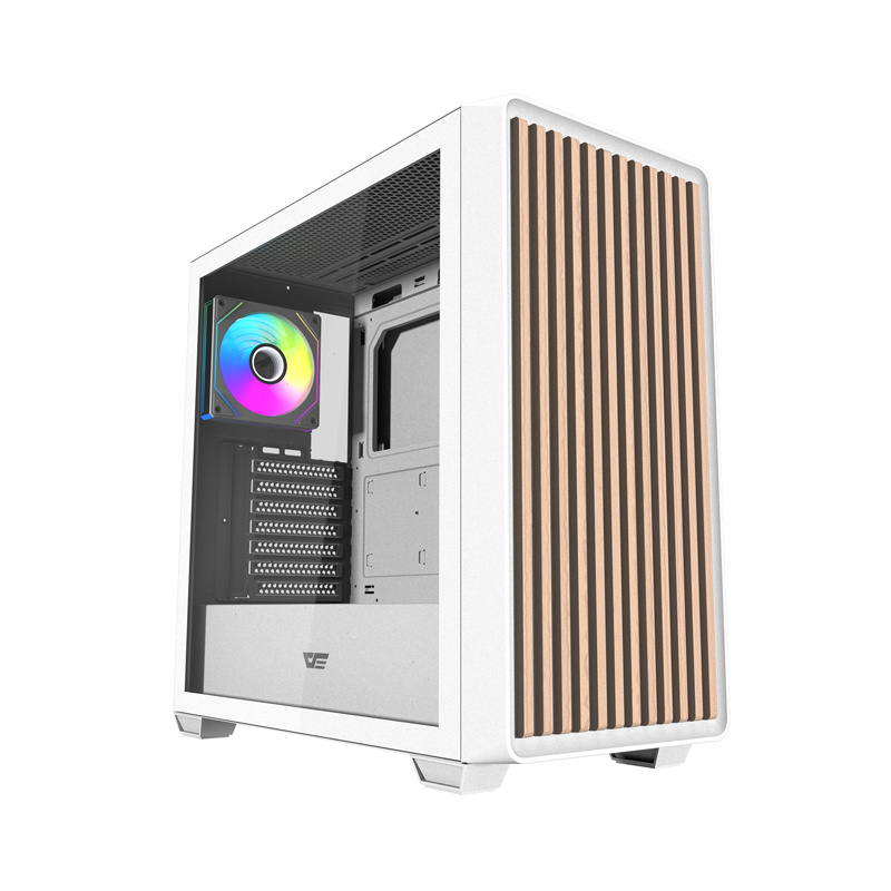 DarkFlash DS900WD ATX Pc Case with 4 fans (white)