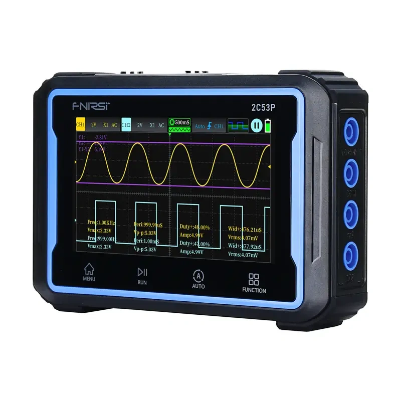 FNIRSI 2C53P 3in1 portable tablet oscilloscope 4,3" 2