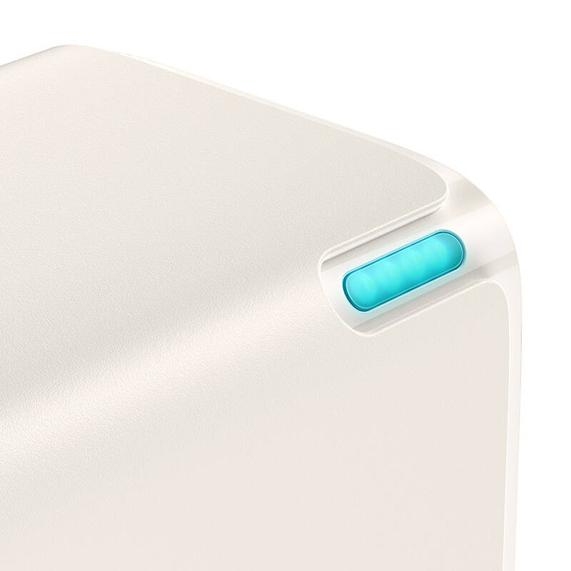 Ładowarka sieciowa Baseus GaN5, 2x USB-C + USB, 65W + kabel 1m (biała) 5