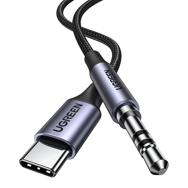 Kabel UGREEN AV143 USB-C-jack 3,5mm 1m (czarny) 4