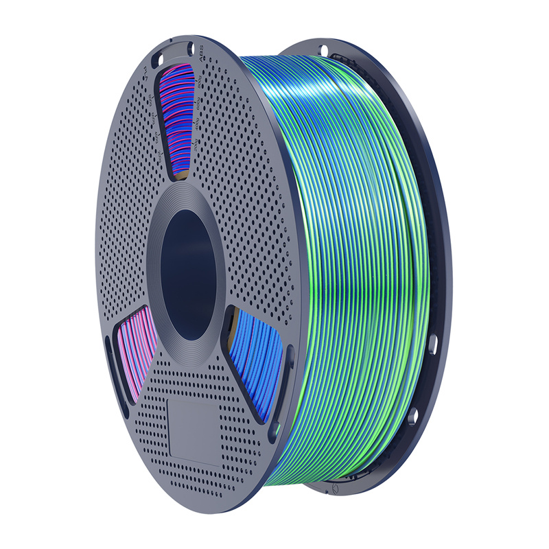 Sunlu Filament PLA+ Silk Tri-Color Blue Green Purple 4