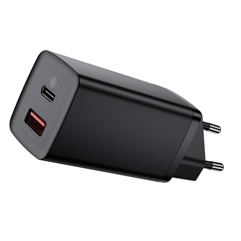 Ładowarka sieciowa BASEUS GaN2 Lite 65W USB-A+USB-C (czarna) 3