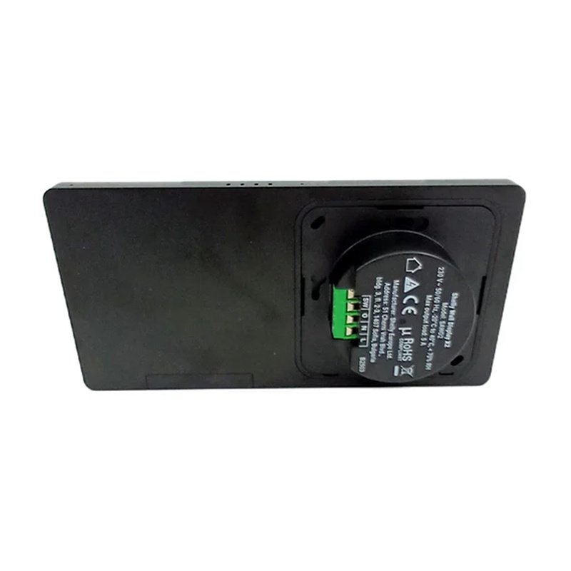 Dual Control Panel Shelly Wall Display X2 WiFi/BLU (black) + BLU H&T 3