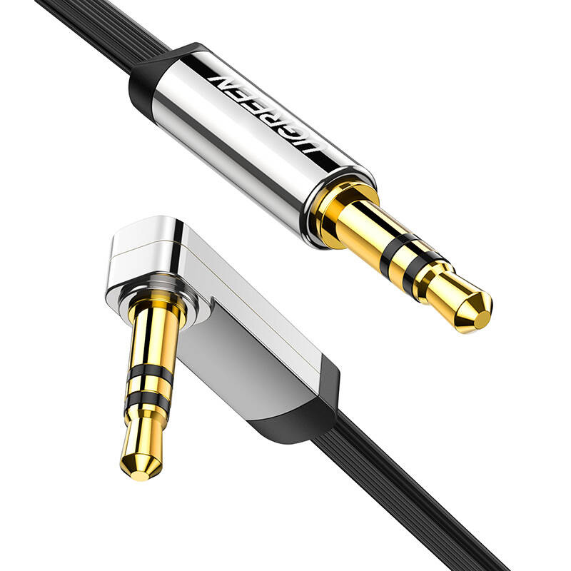 Kabel UGREEN AV119 5m jack 3,5mm-jack 3,5mm kątowy (czarny) 2