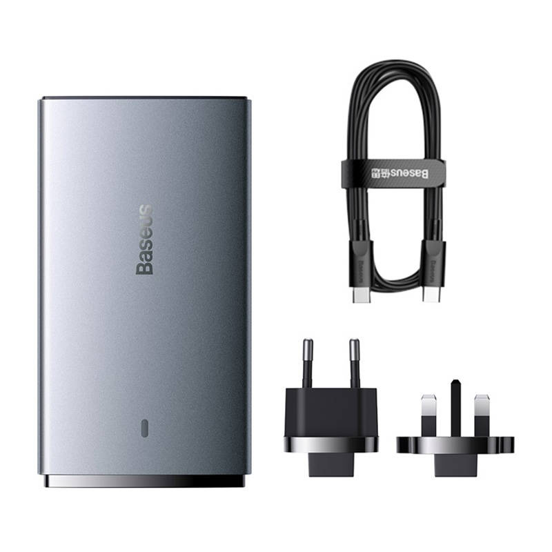 Ładowarka sieciowa Baseus GaN5, 65W, 1xport USB-C, 1XUSB-A 2