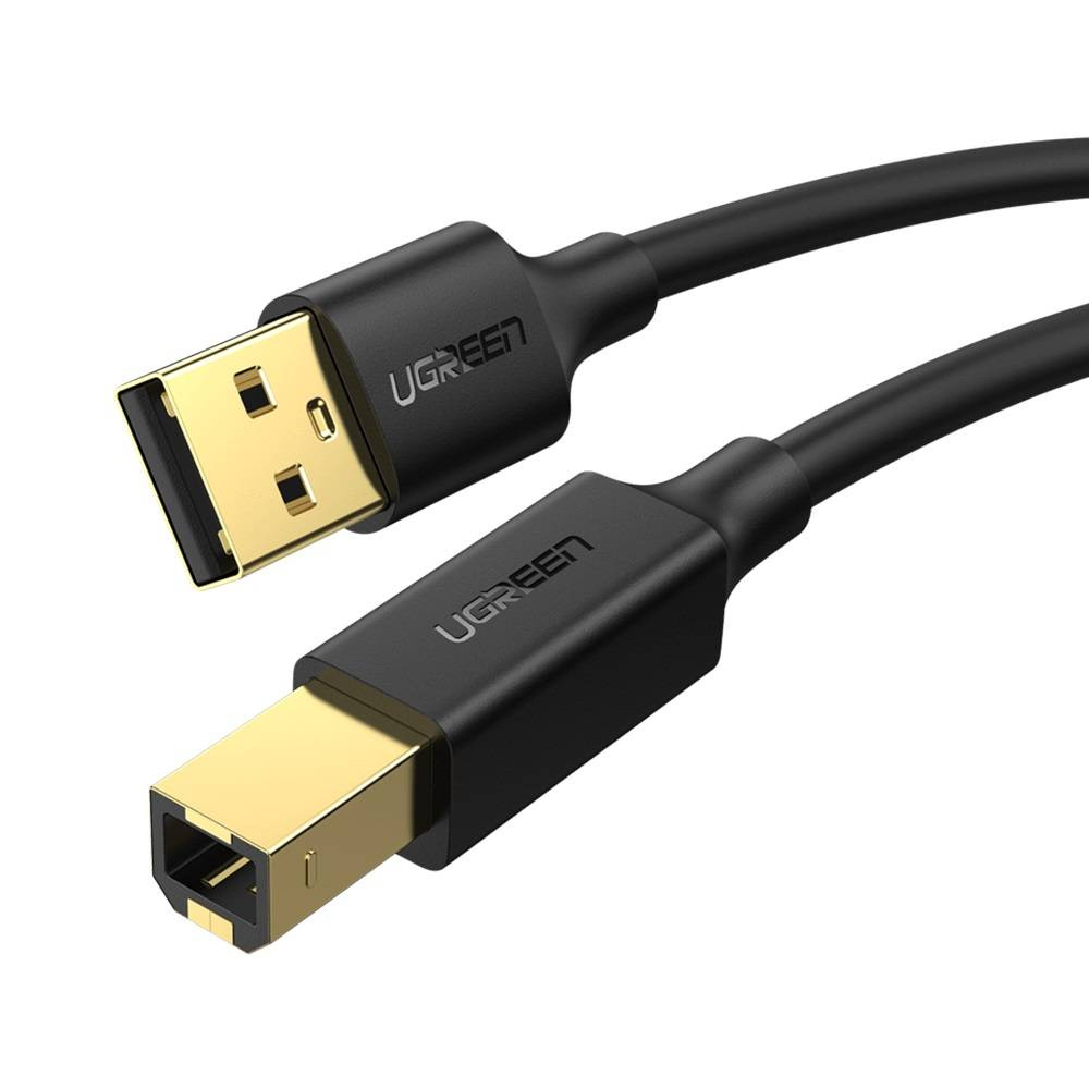 Kabel UGREEN US135 USB-A-USB-B 1.5m (czarny) 2