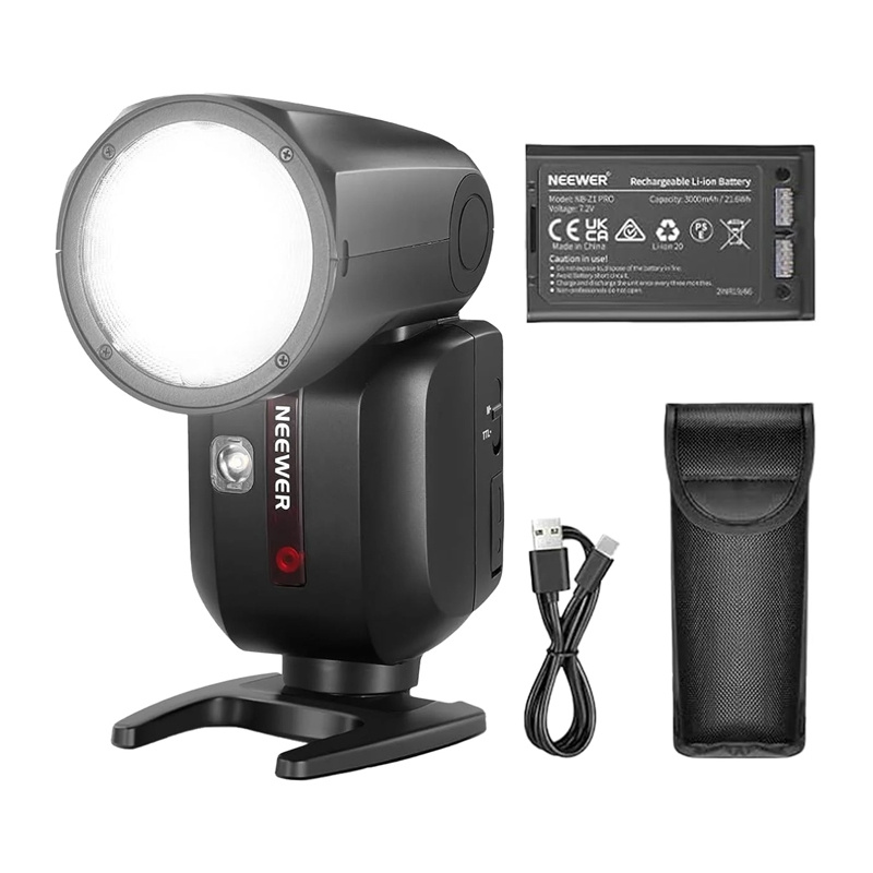 Neewer Z2PRO-S TTL ROUND HEAD FLASH SPEEDLITE WITH 3