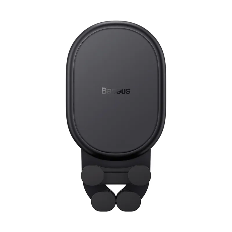 Uchwyt samochodowy BASEUS Qi 15W do kratki, grawitacyjny (czarny) 2