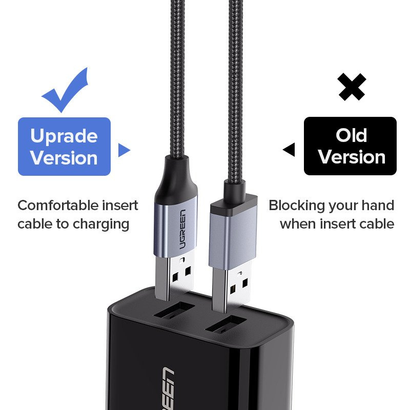 Kabel UGREEN US290 USB-A-micro USB 1.5m (czarny) 5