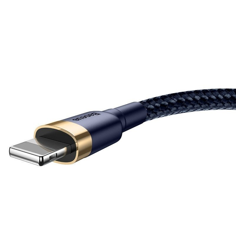 Kabel BASEUS Cafule USB-A-Lightning 2m (złoto-granatowy) 4