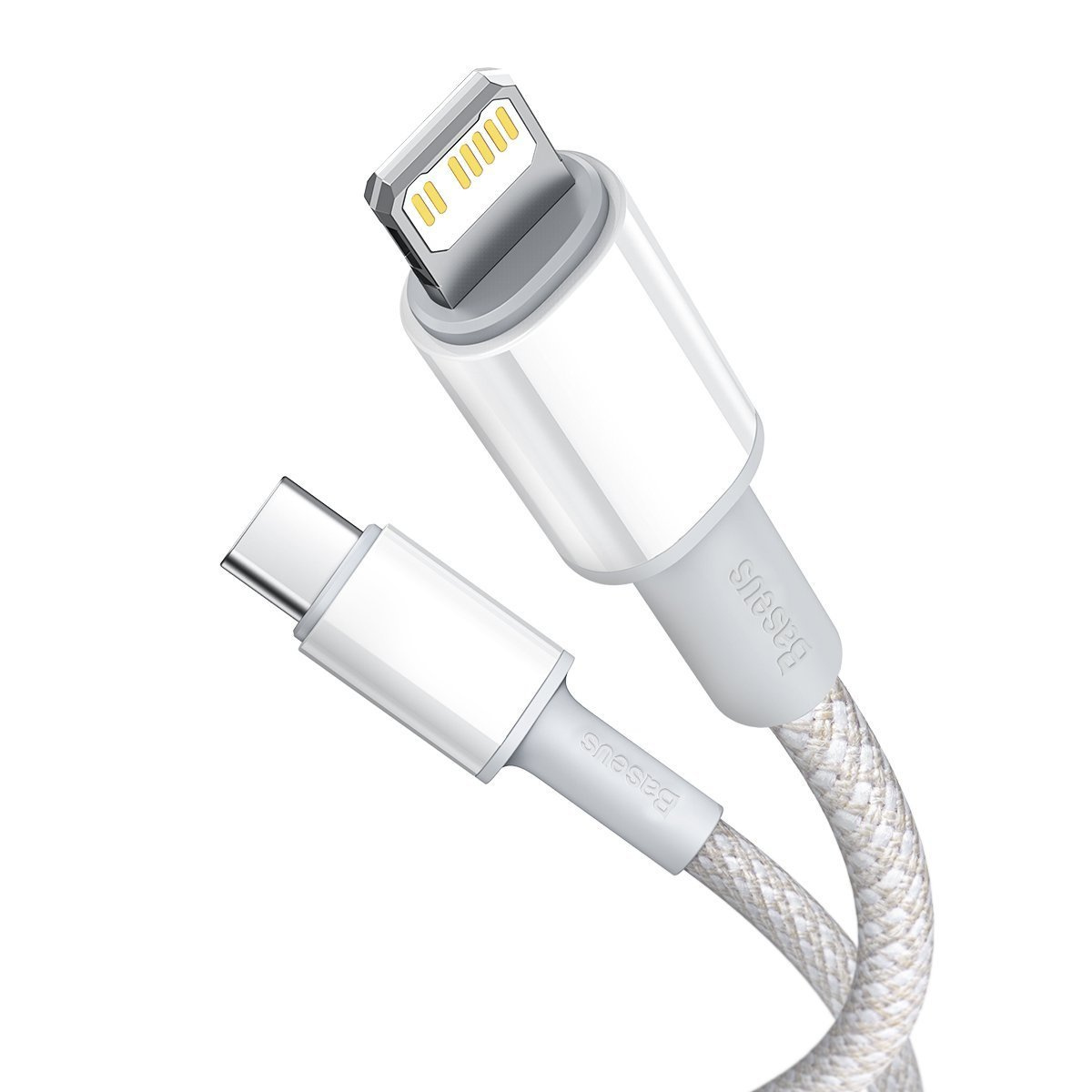 Kabel BASEUS High Density Braided USB-C-Lightning 2m (biały) 2