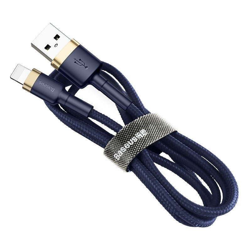Kabel BASEUS Cafule USB-A-Lightning 2m (złoto-granatowy) 3
