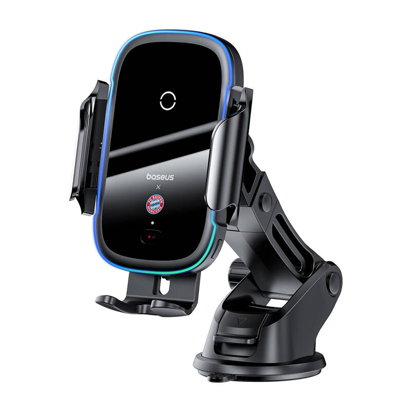 Holder with charger 15W (black) Bayern Edition