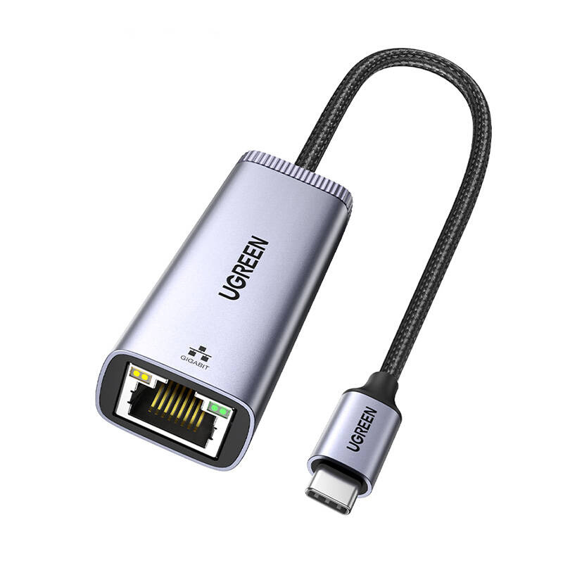 Adapter sieciowy UGREEN CM483 USB-C-RJ45 (szary) 2
