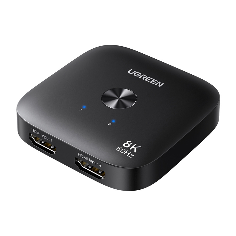 HDMI Switch Ugreen AW700, 2 In 1 Out, 8K 60Hz